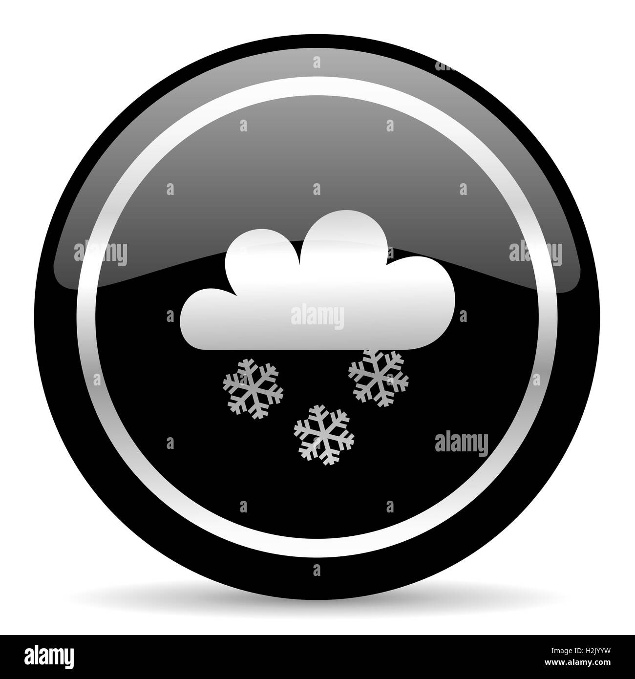 snowing icon Stock Photo