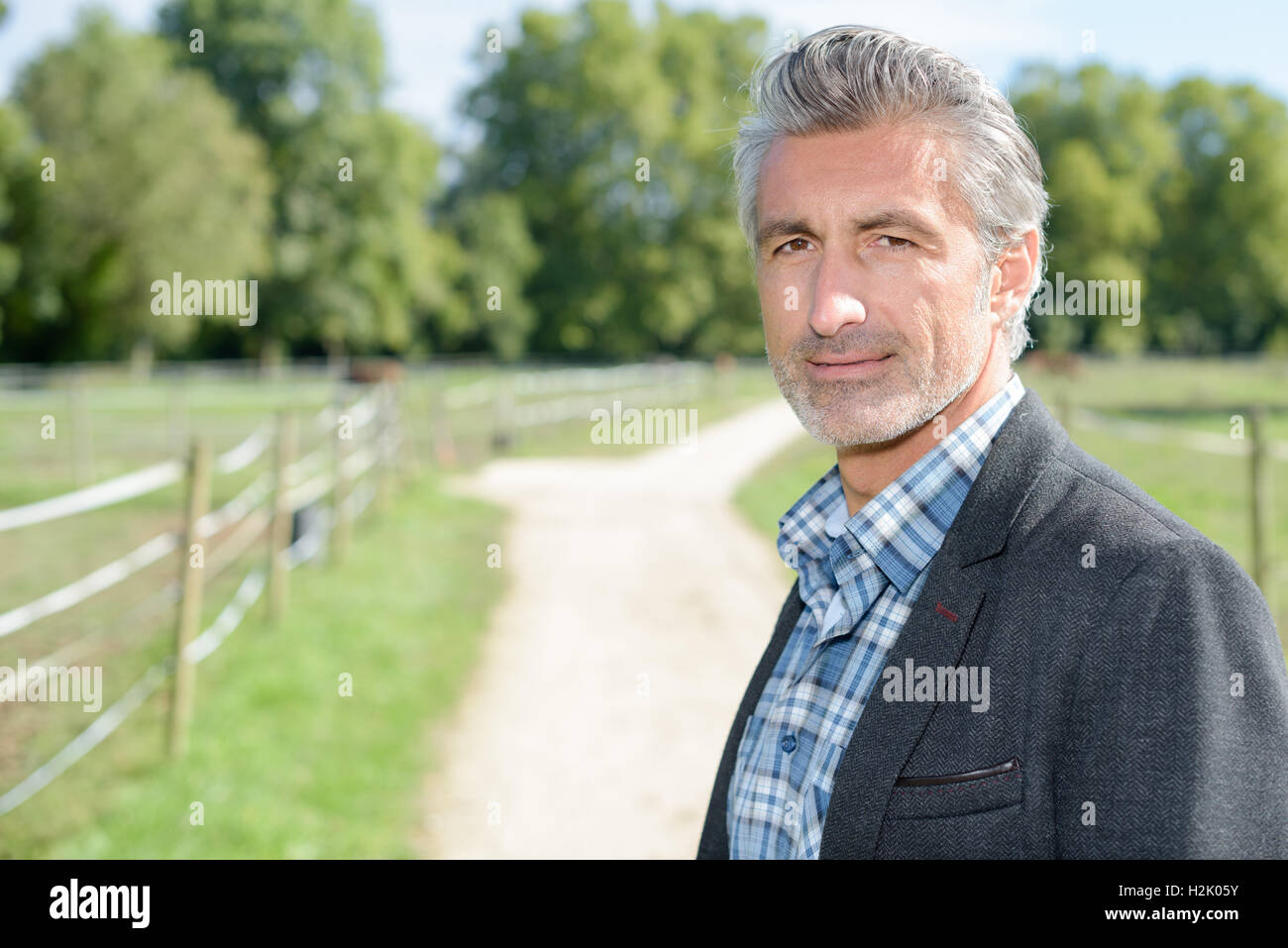 enjoying the fresh air Stock Photo Alamy