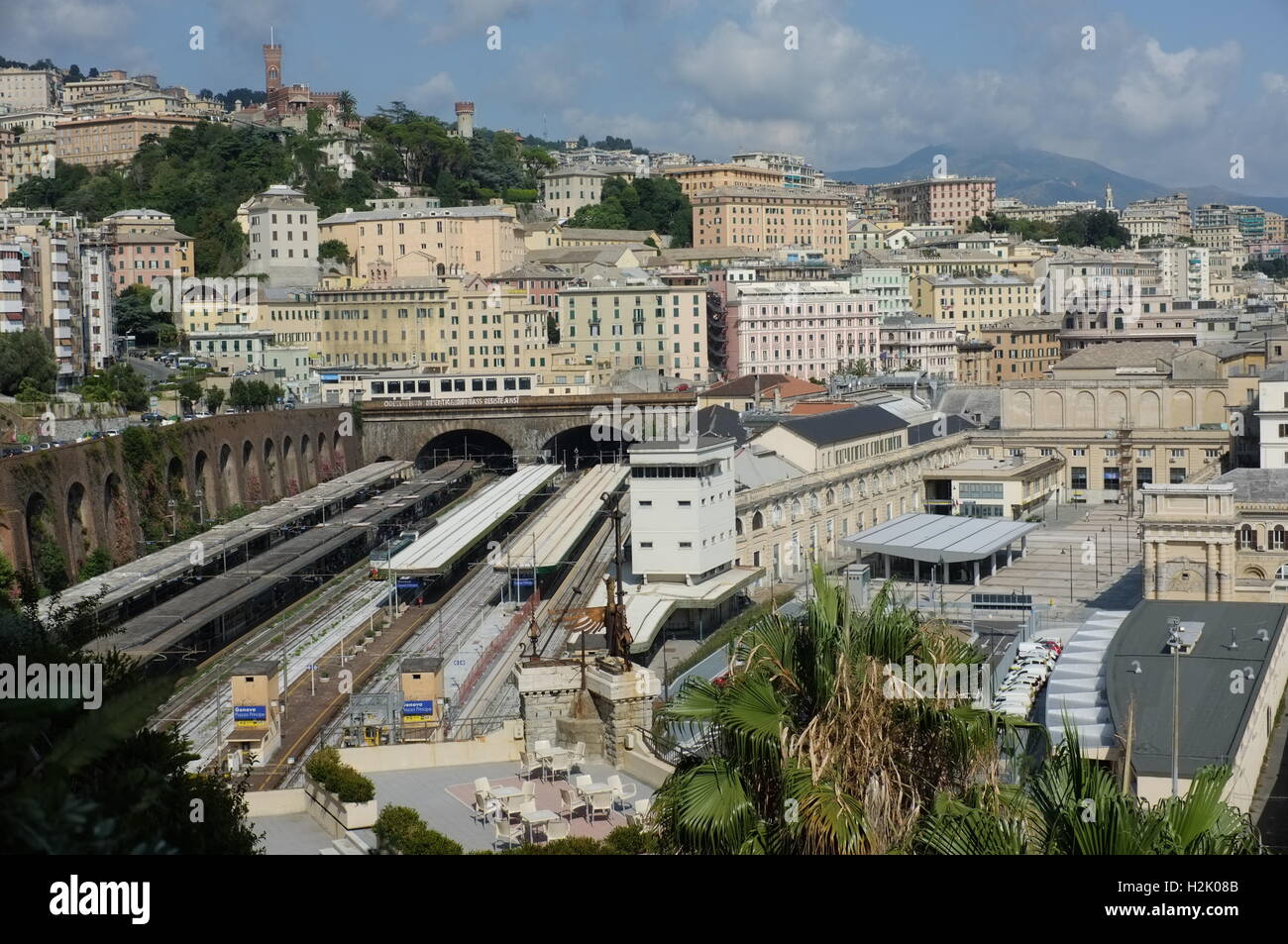Genova railway station Stock Photo