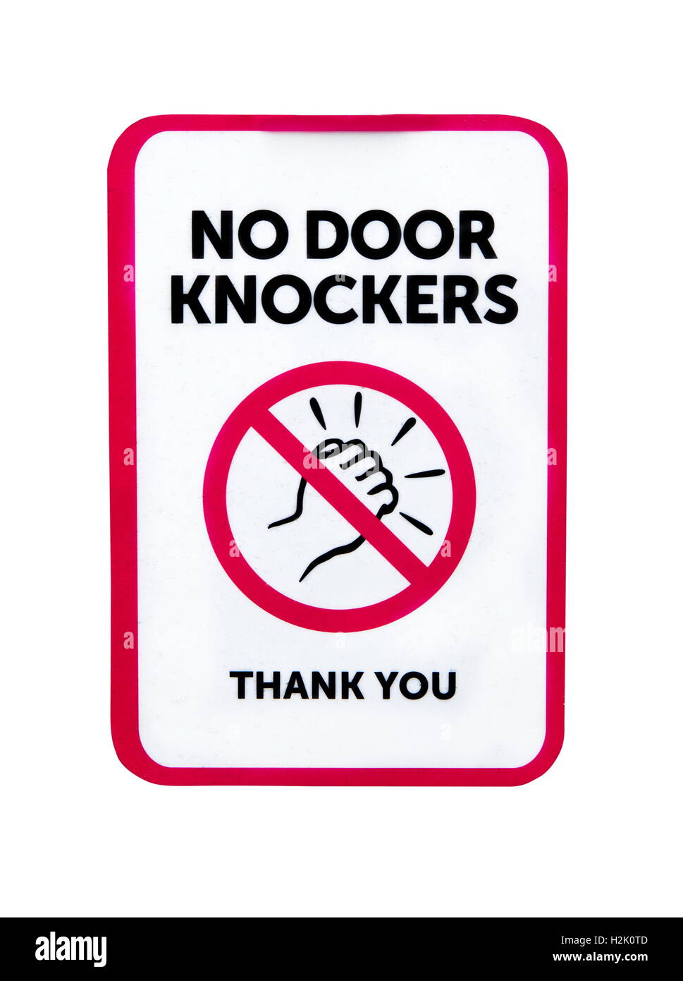 no door knockers door sign Stock Photo Alamy