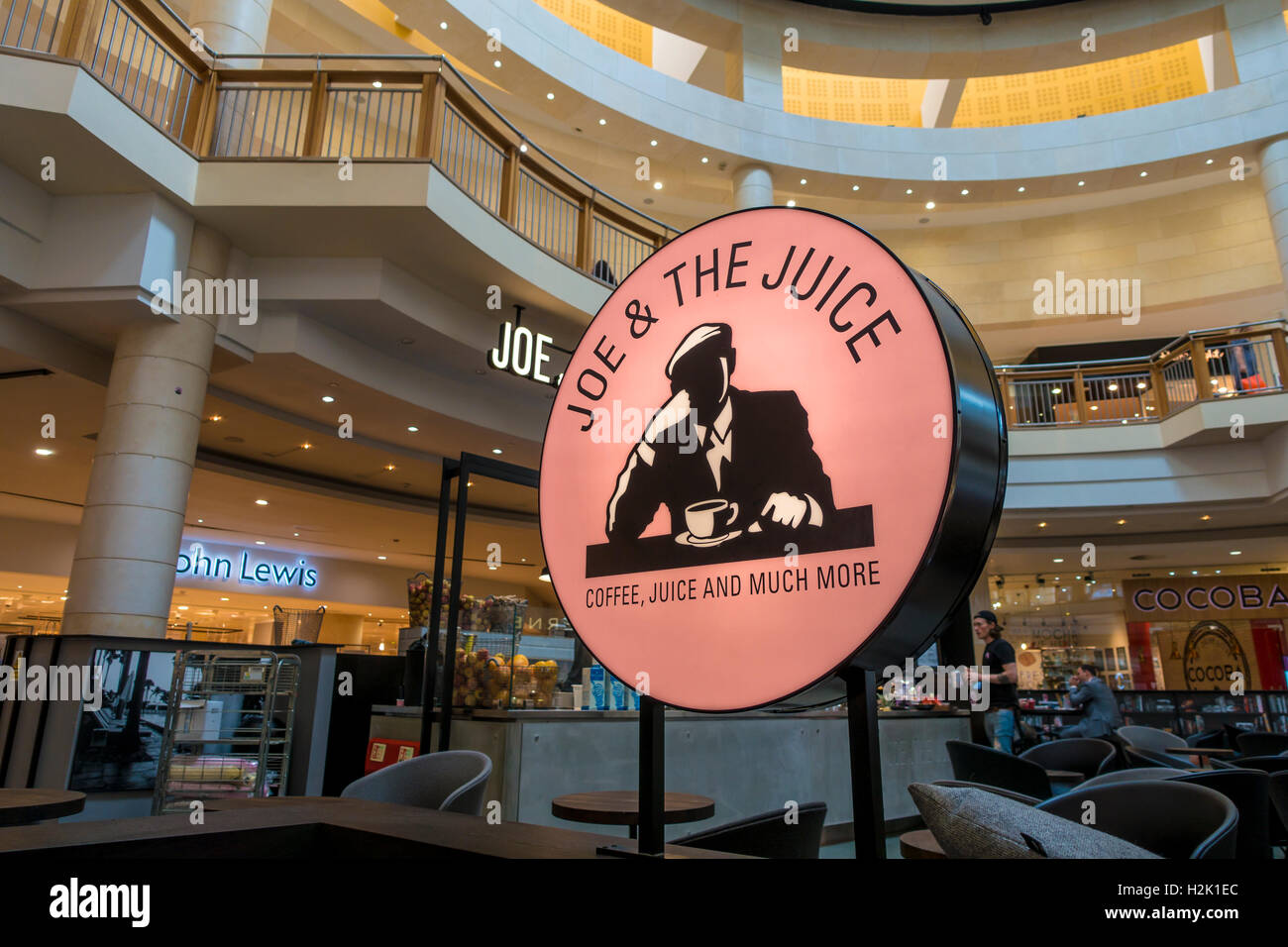 Joe the Juice Bar Bluewater Shopping Centre Dartford England UK Stock Photo