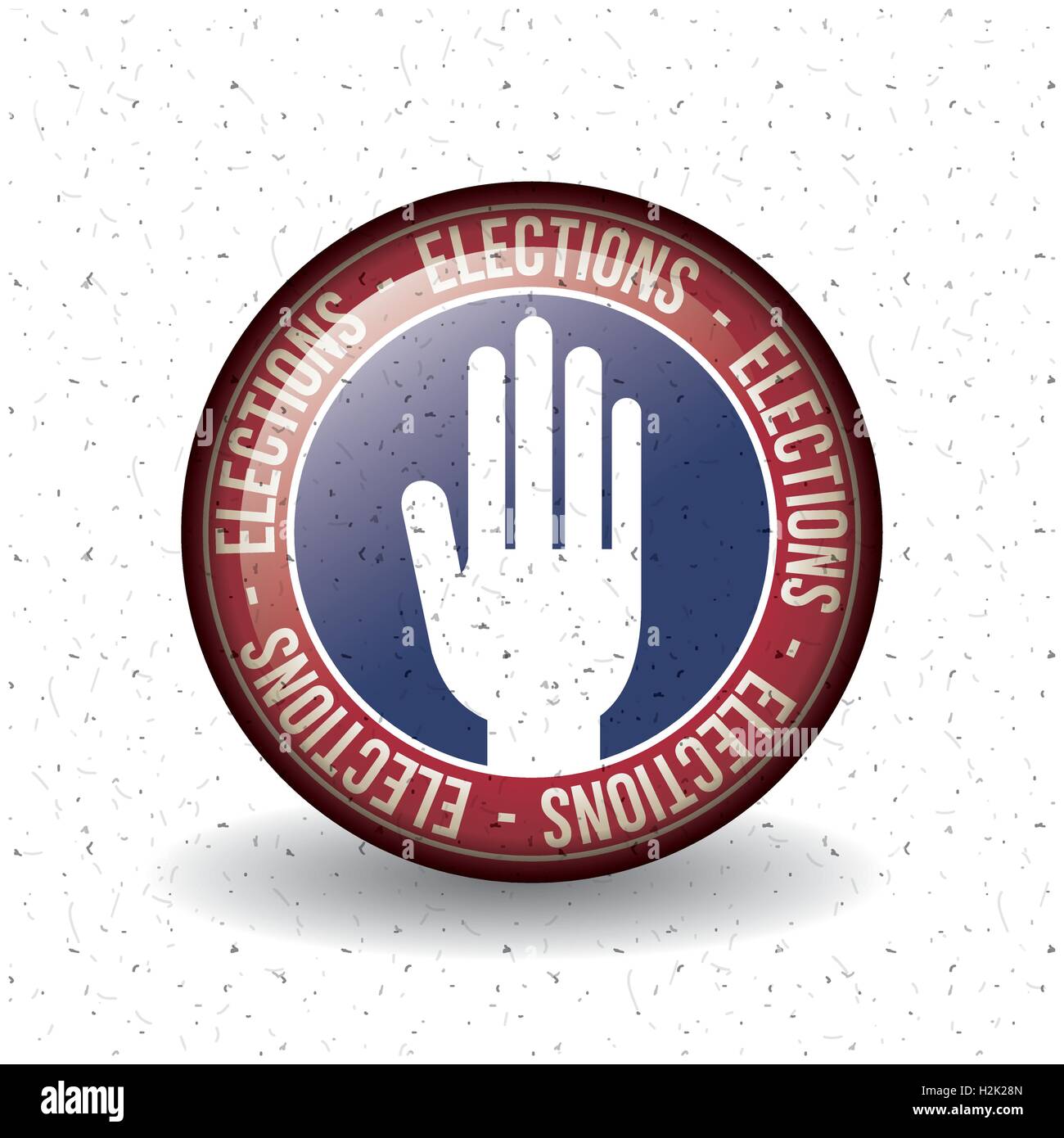 Isolated hand button of vote concept Stock Vector Image & Art - Alamy