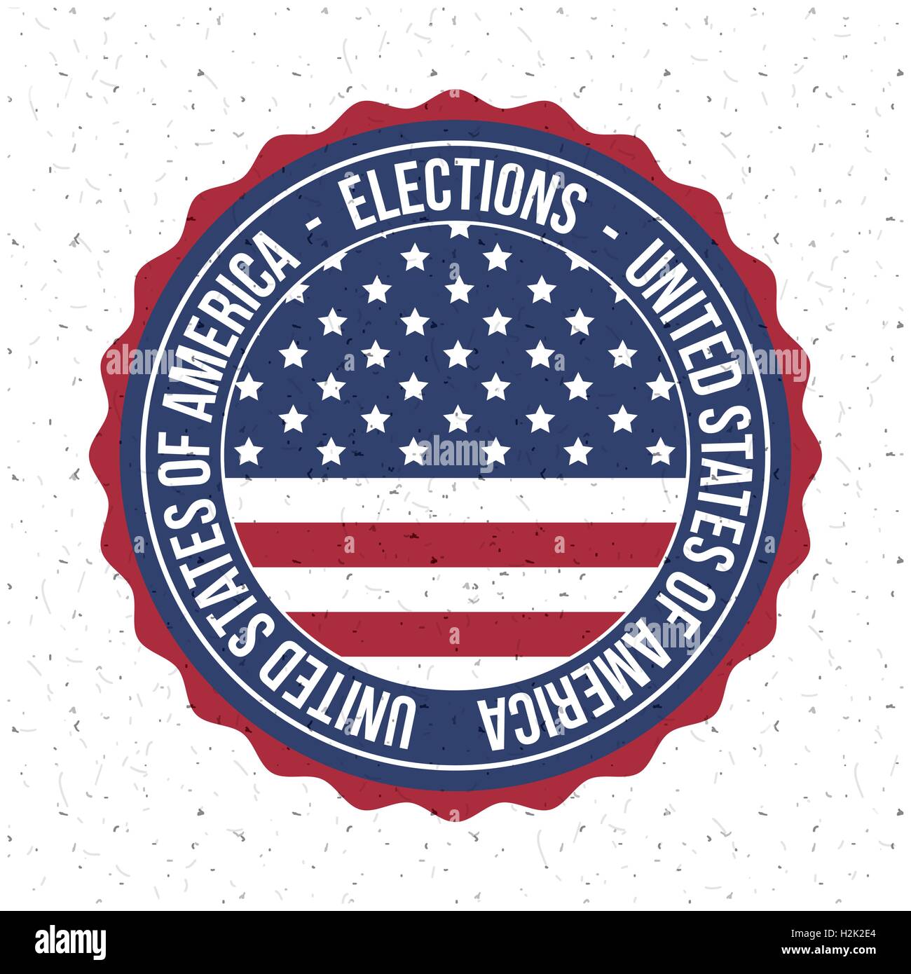 Isolated usa flag button of vote concept Stock Vector Image & Art - Alamy