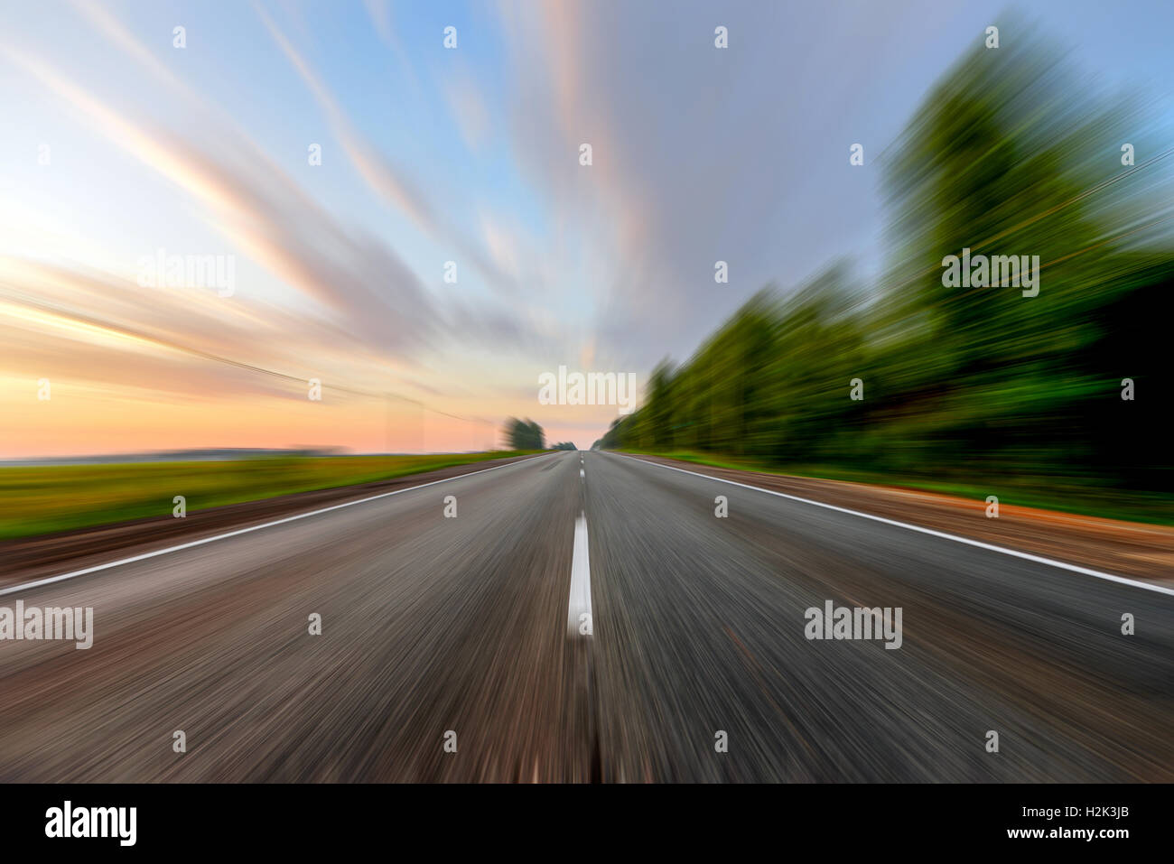 along the road Stock Photo Alamy