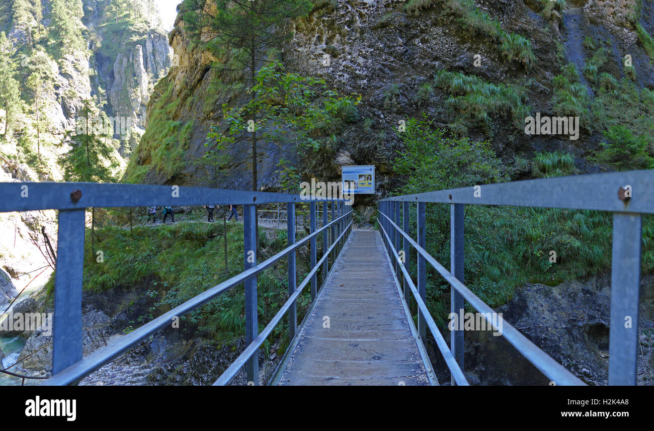 Berchtesgaden, National, Park, Marktschellenberg, Almbach, klamm, Gorge, Canyon, Bavaria, Germany, Europe, landscape, geology, s Stock Photo
