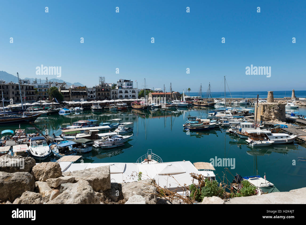 Kyrenia Harbour, Northern Cyprus Stock Photo