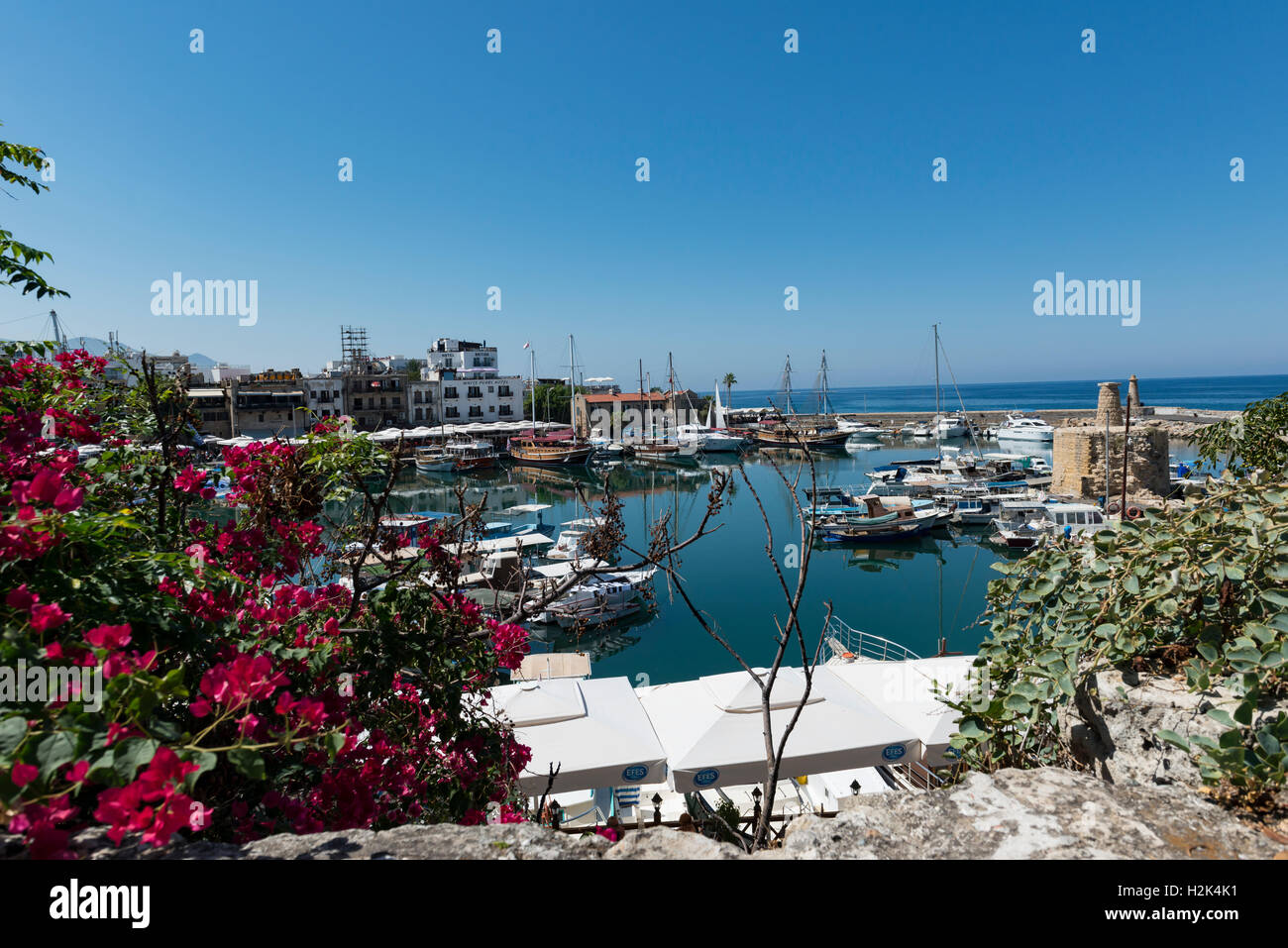 Kyrenia Harbour, Northern Cyprus Stock Photo