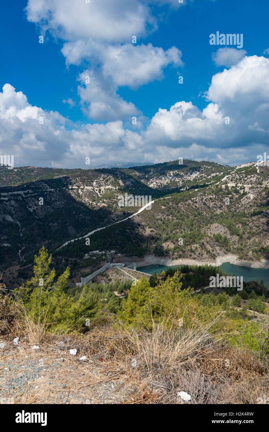 Arminou dam, Cyprus Stock Photo