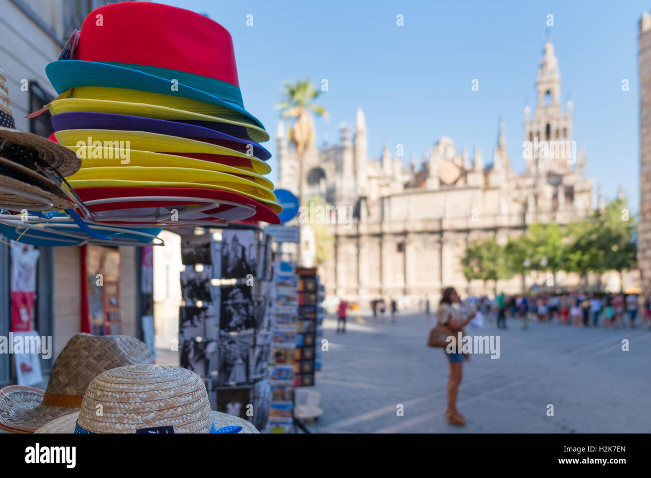Coloured hats for sale Stock Photo - Alamy