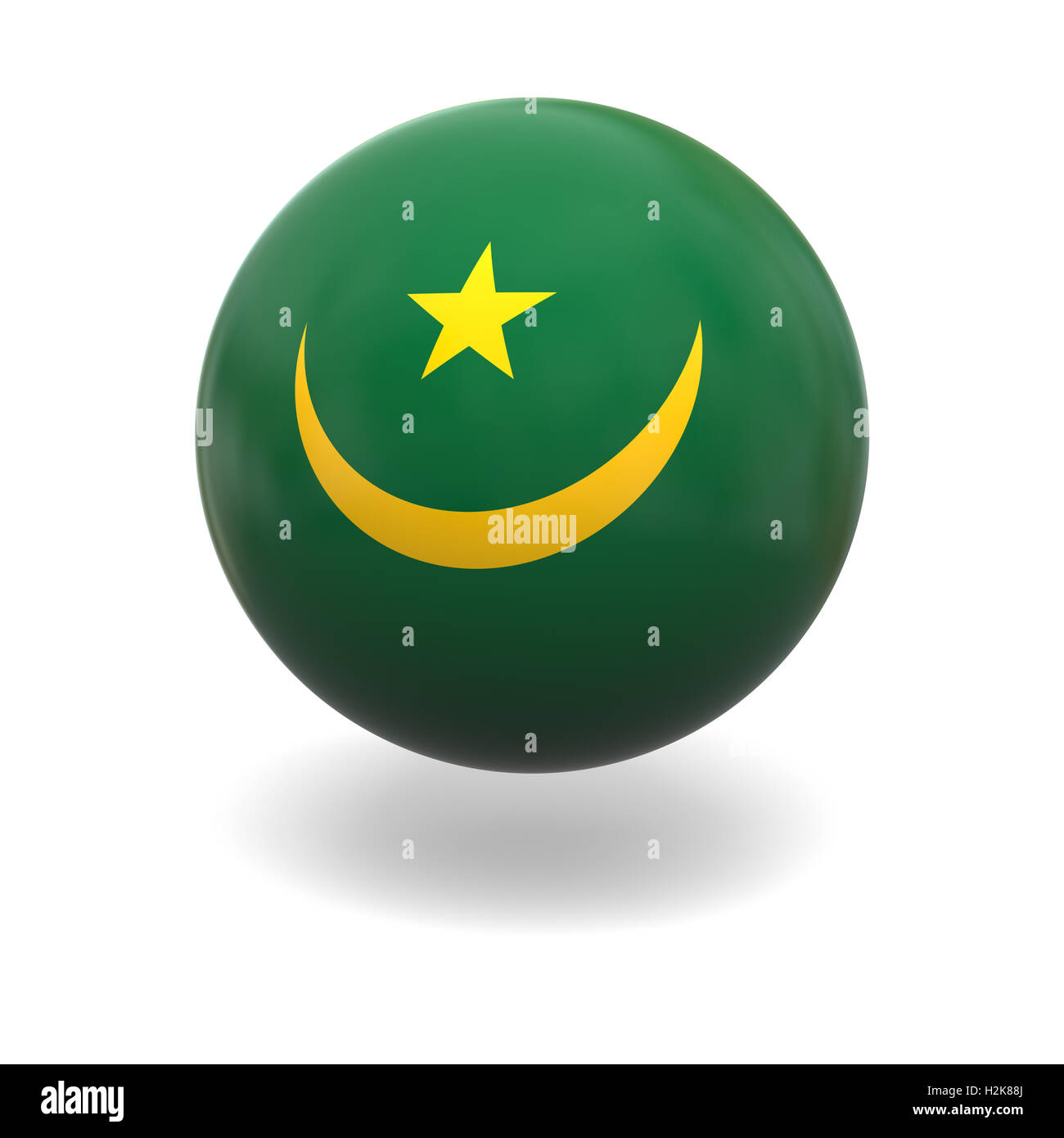 White mauritania flag hi-res stock photography and images - Alamy