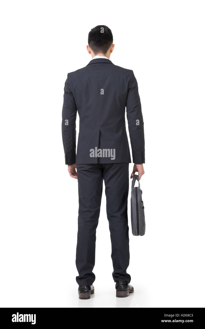 Rear view of Asian businessman Stock Photo - Alamy