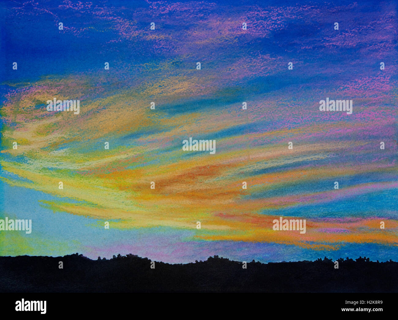 Night sky painting hi-res stock photography and images - Alamy