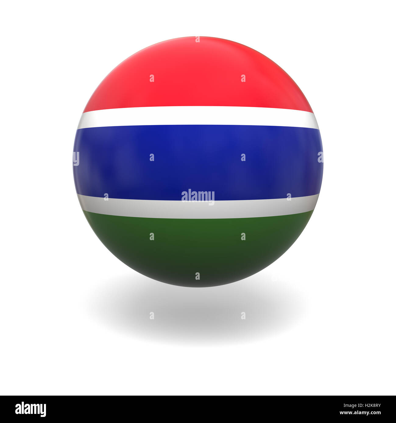 Gambian flag Stock Photo - Alamy