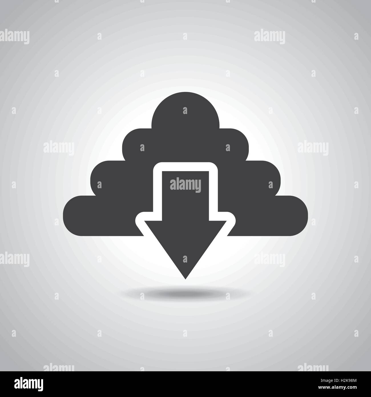 arrow download file icon Stock Vector Image & Art - Alamy