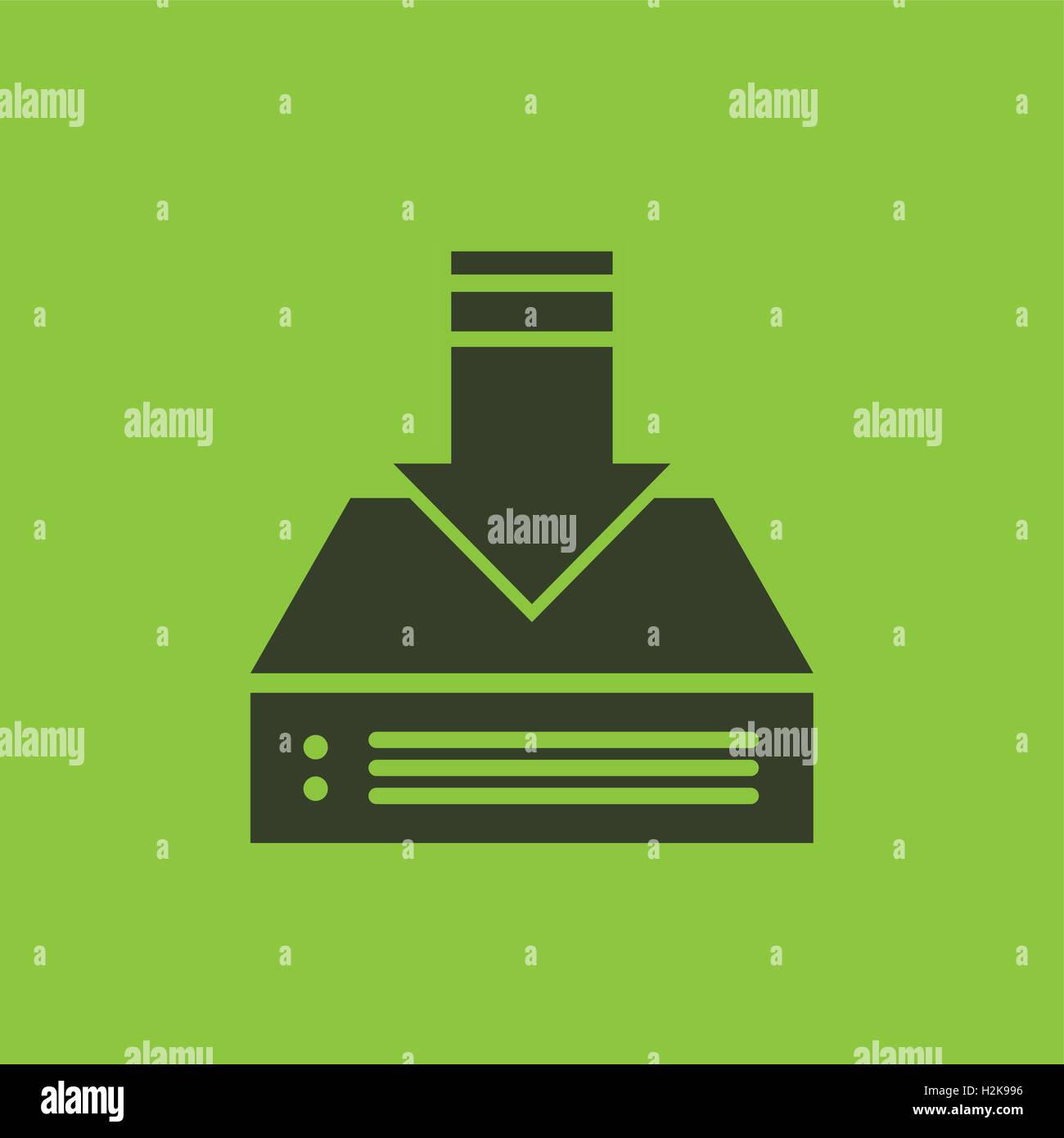 arrow download file icon Stock Vector Image & Art - Alamy