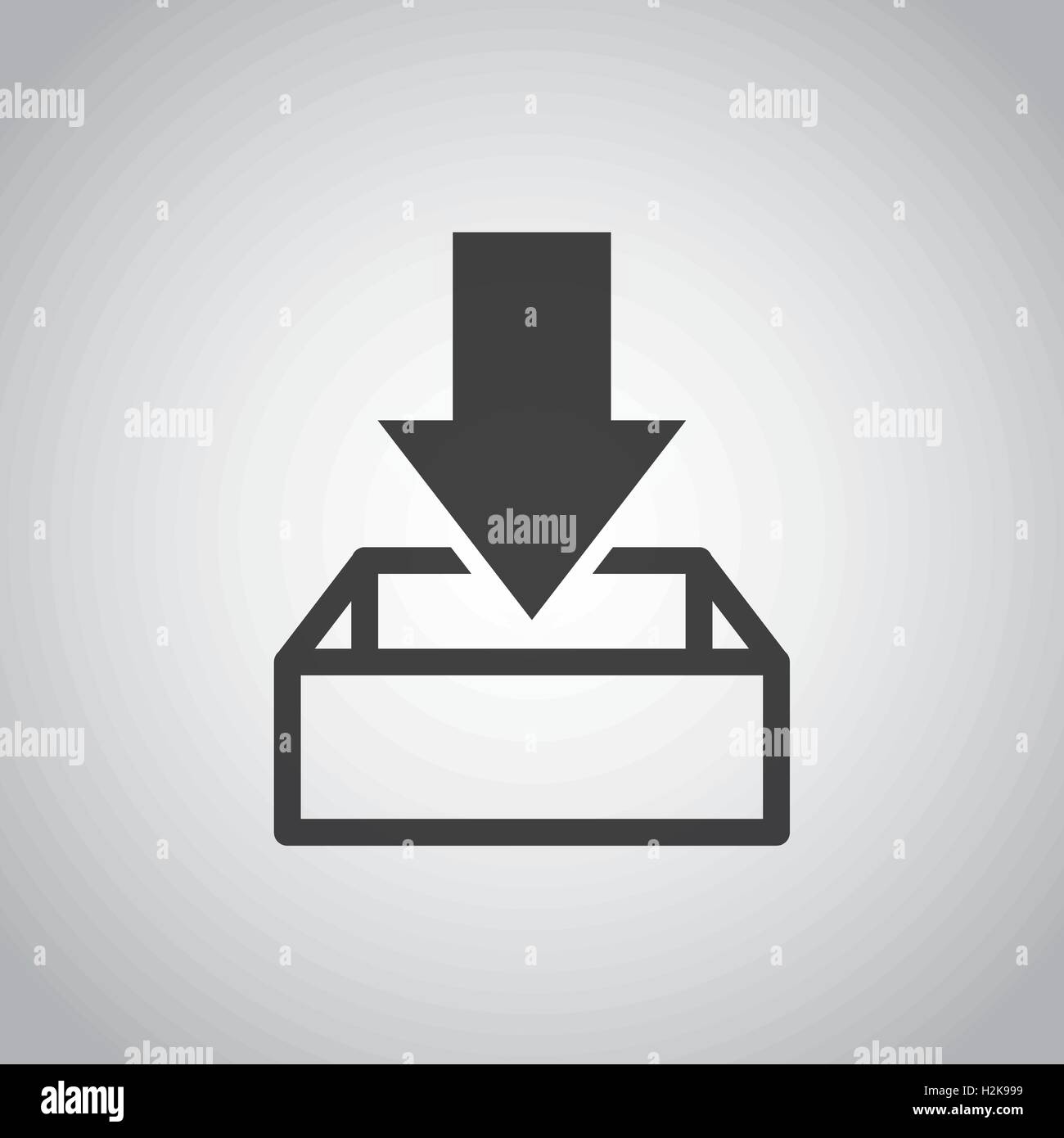 arrow download file icon Stock Vector Image & Art - Alamy