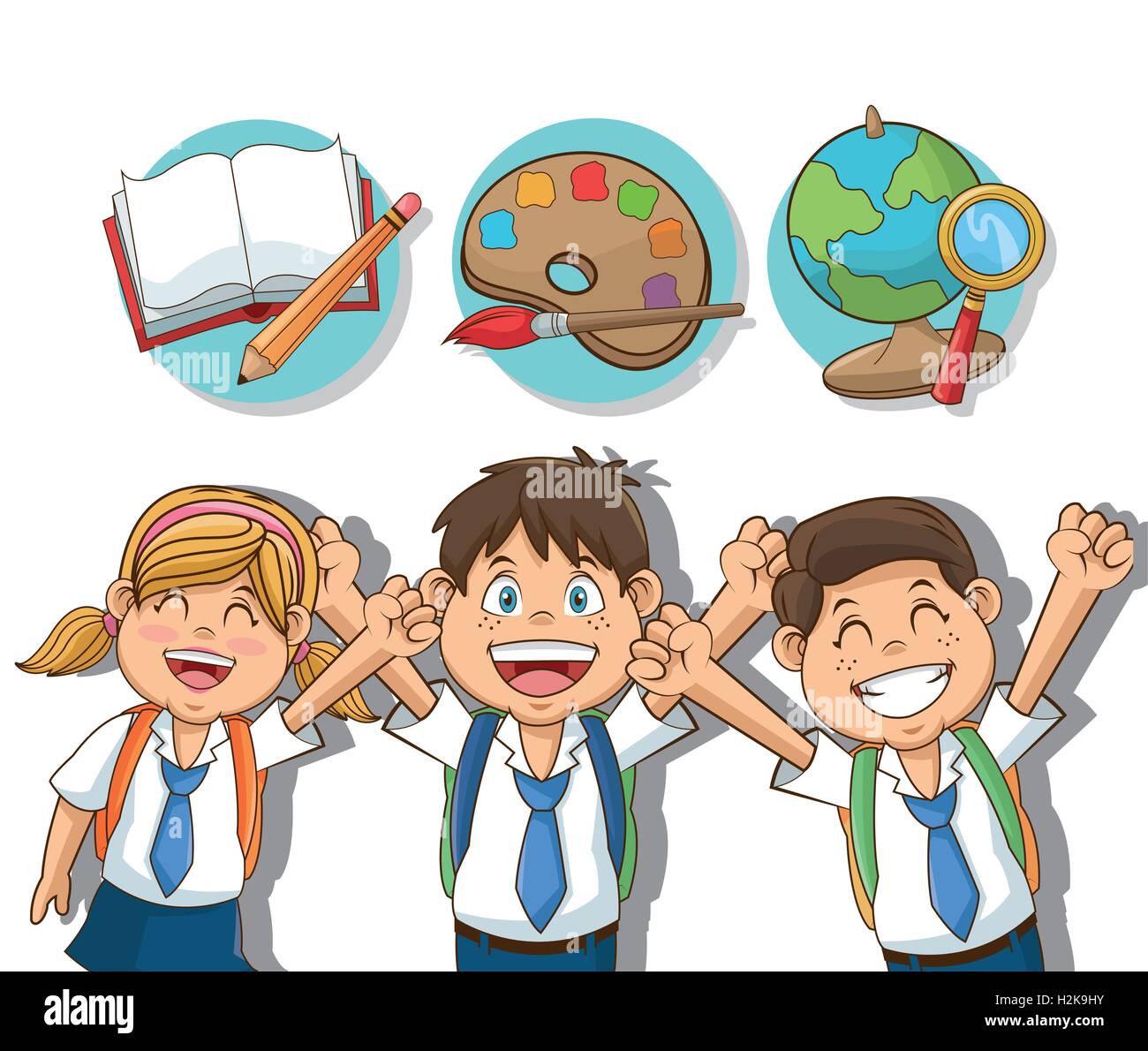 Kids of back to school design Stock Vector Image & Art - Alamy
