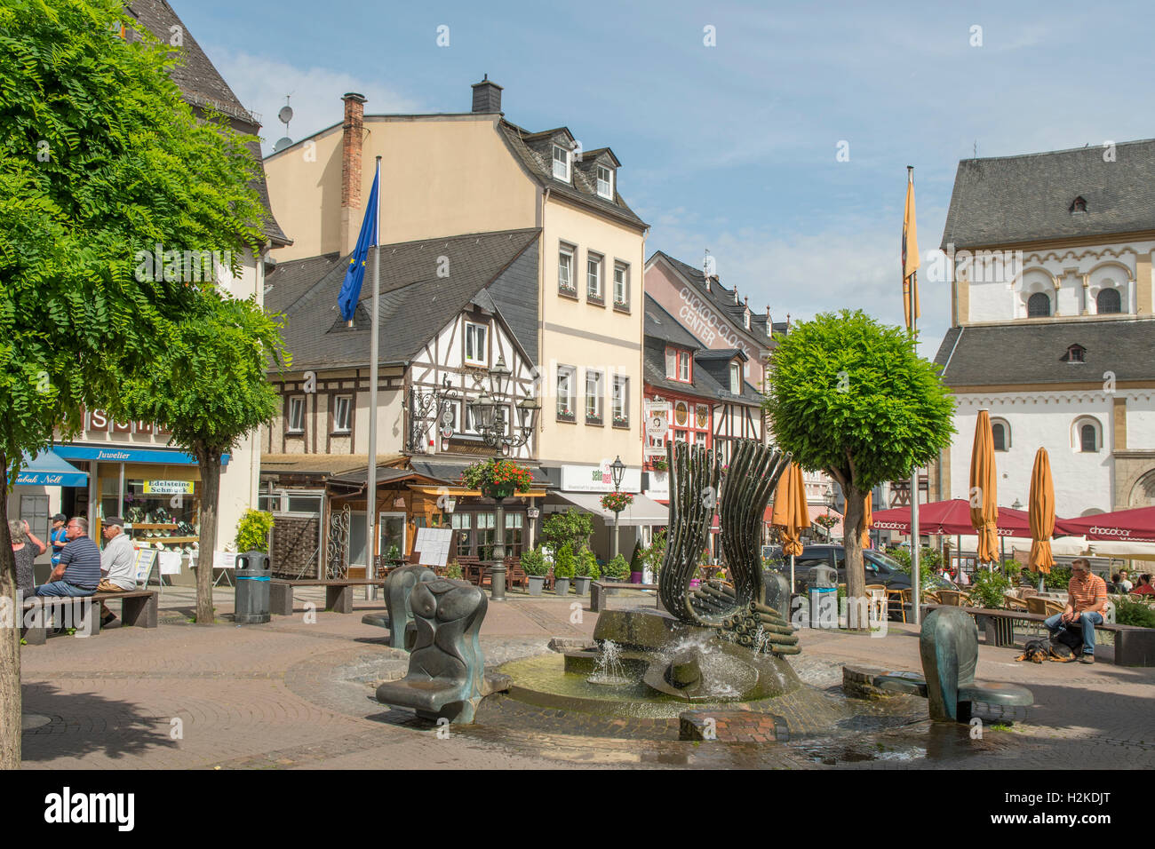 Marktplatz, Boppard, Germany Stock Photo