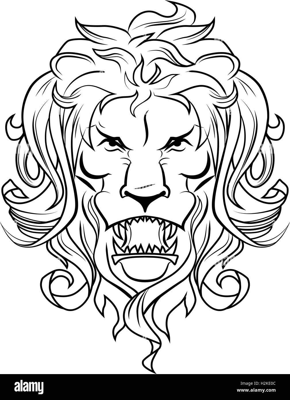 Lion head Stock Vector Image &amp; Art - Alamy