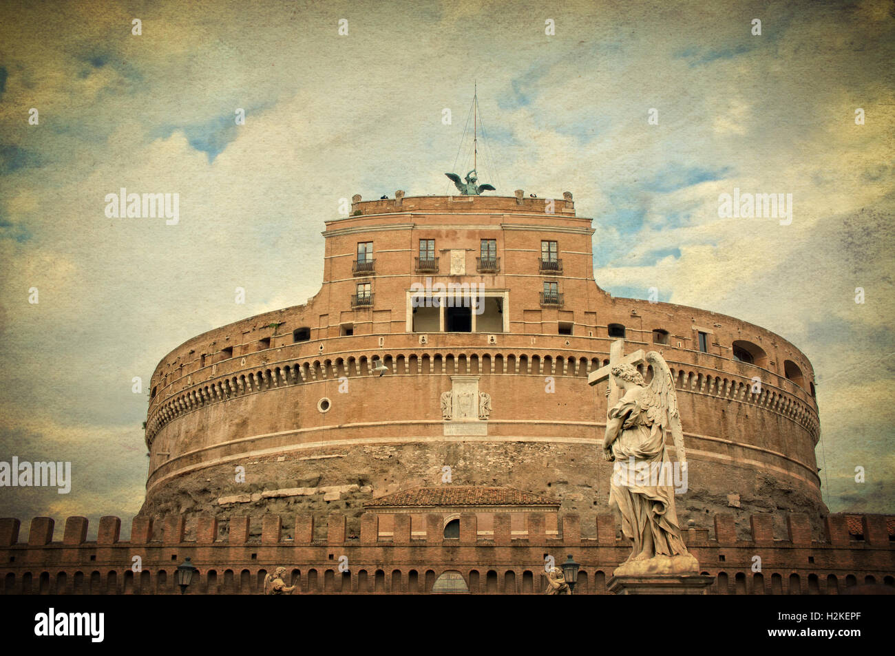 Castle of the Holy Angel - Rome Italy Stock Photo