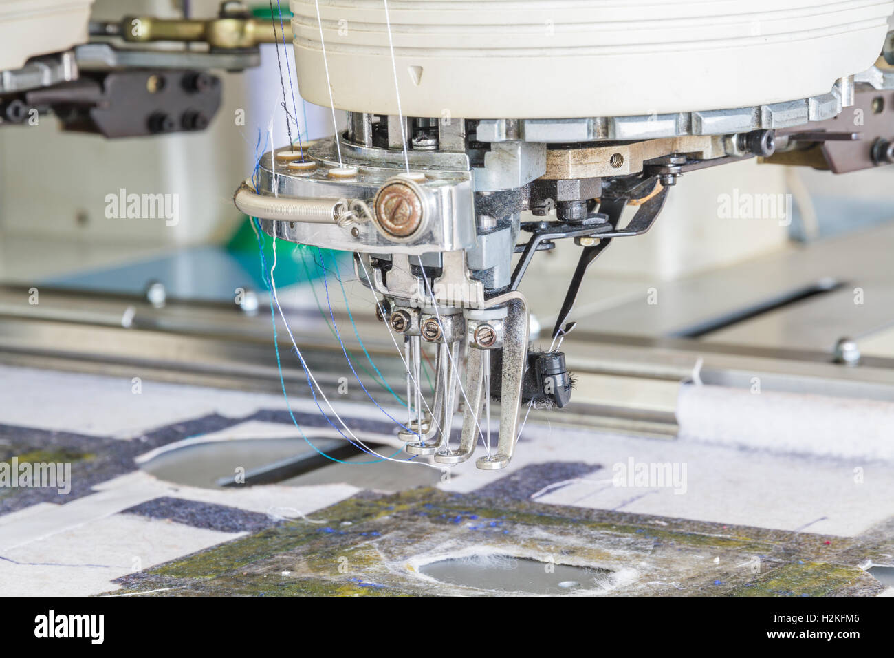 Sewing machine in Sewing Factory, Chiang Mai, Thailand Stock Photo Alamy