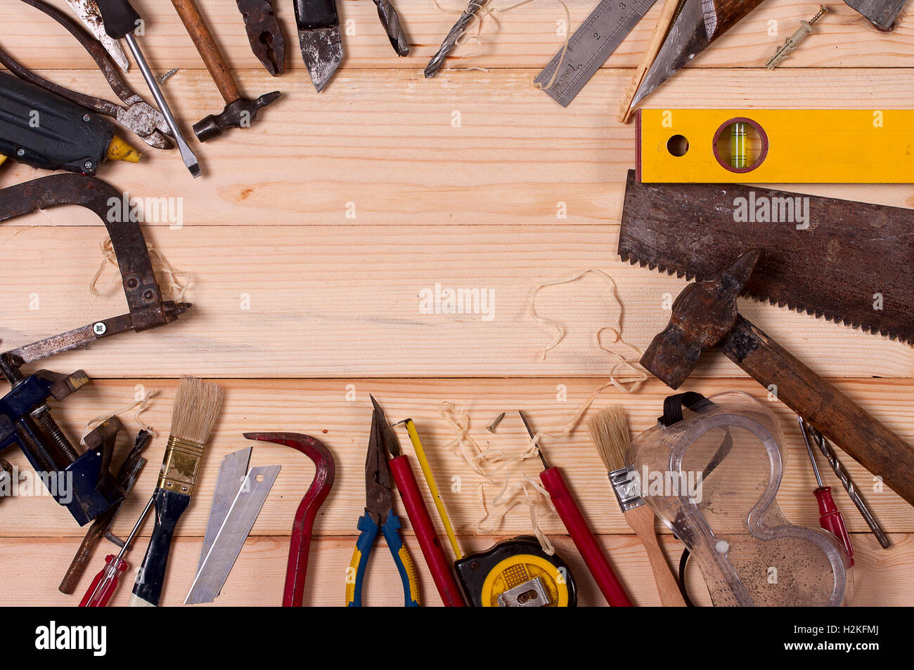 Old Hand Tool Stock Photo