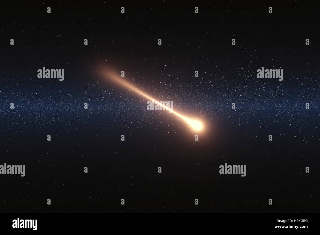 Comet shooting star in space hires stock photography and images Alamy
