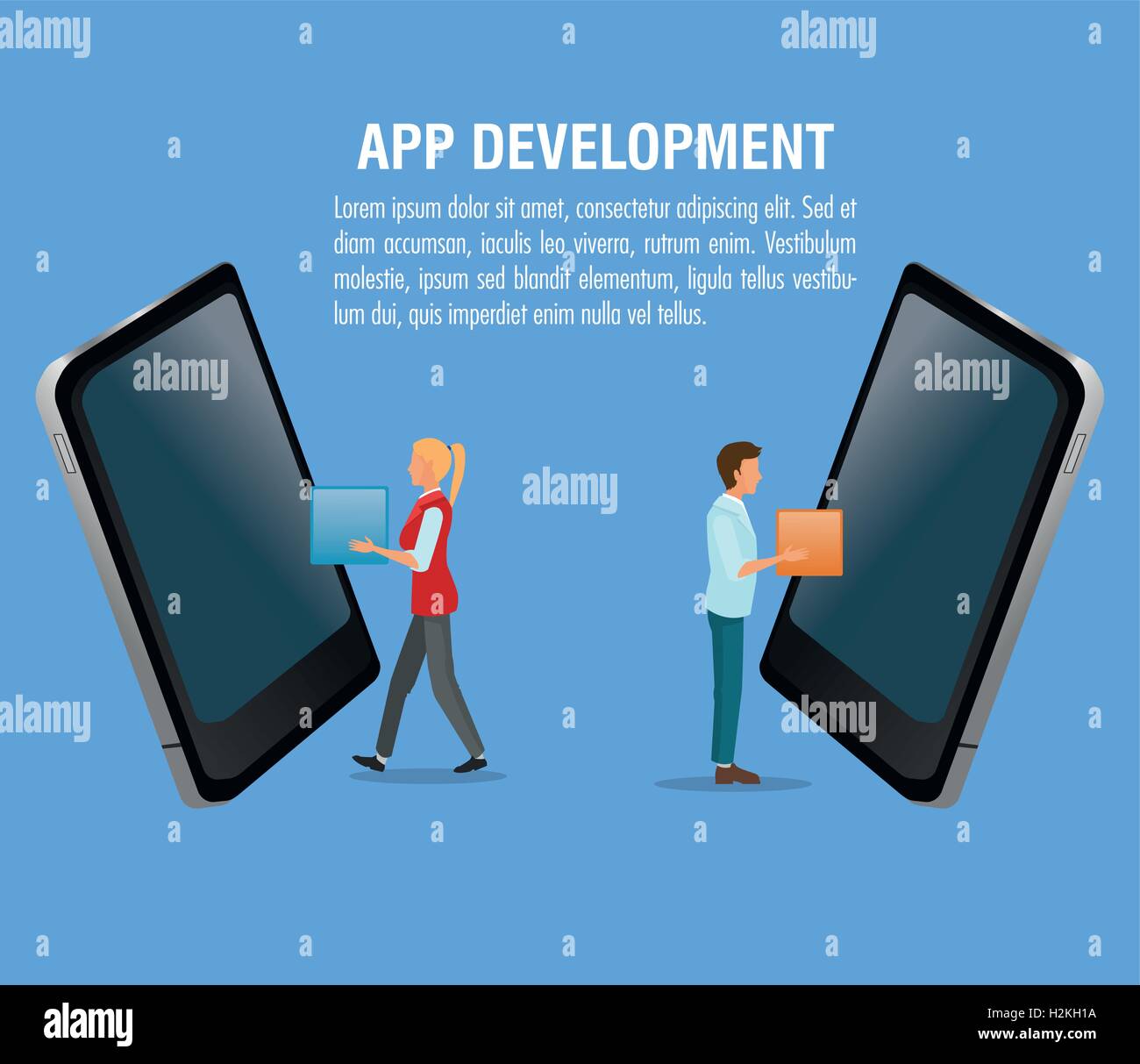 App development technology design Stock Vector Image & Art - Alamy