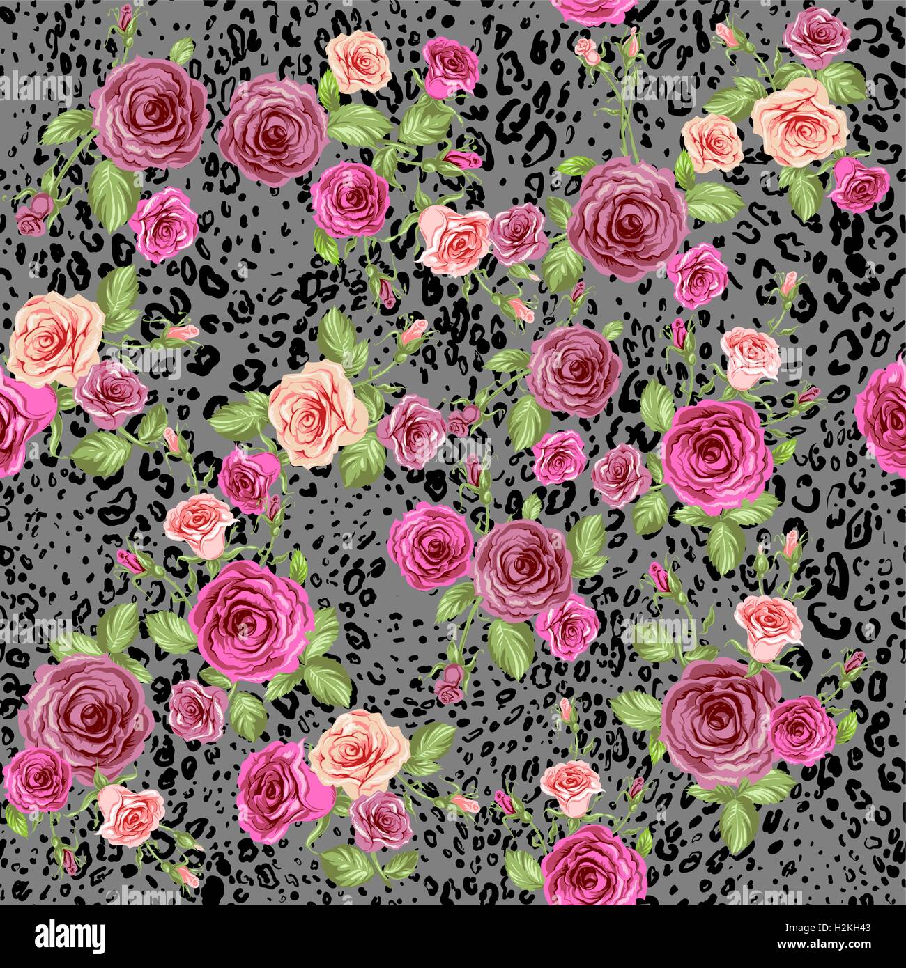 Abstract floral seamless texture Stock Vector Image & Art - Alamy