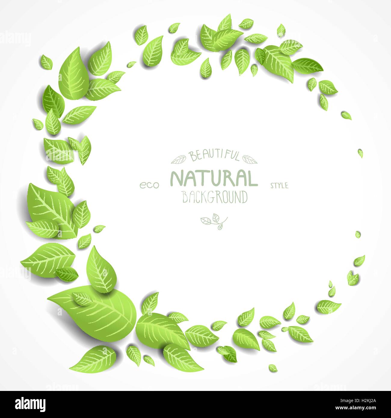 Green round frame Stock Vector Image & Art - Alamy
