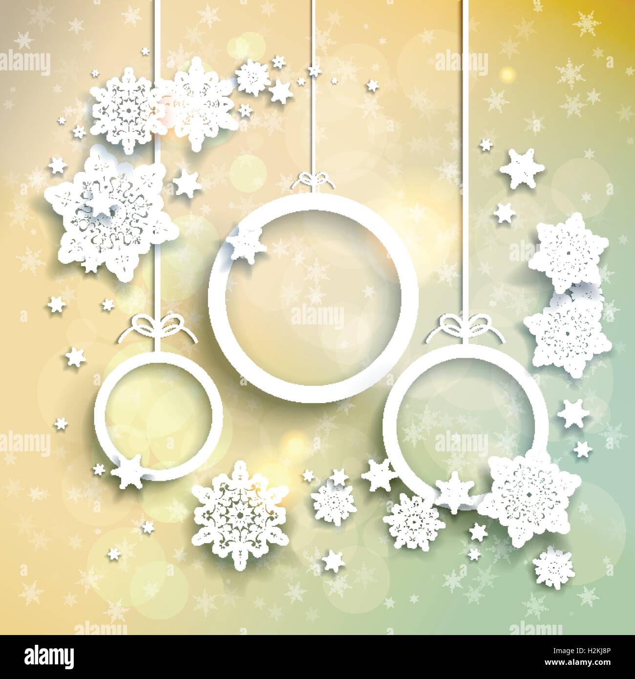 Light christmas background with snowflakes Stock Vector Image & Art - Alamy