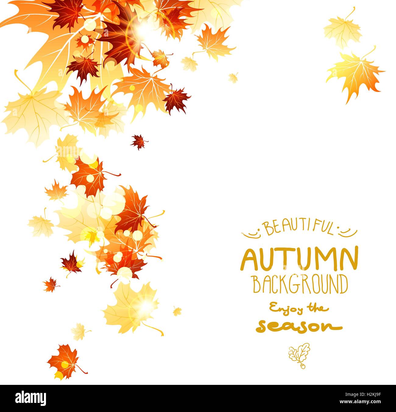 Background with maple autumn leaves Stock Vector Image & Art - Alamy