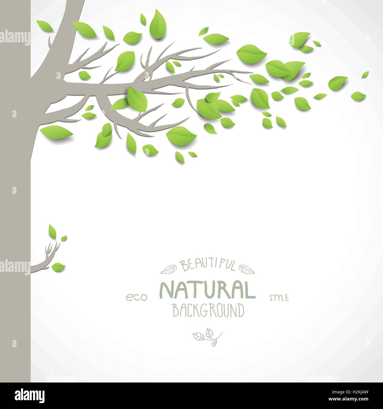 Natural background with tree Stock Vector Image & Art - Alamy