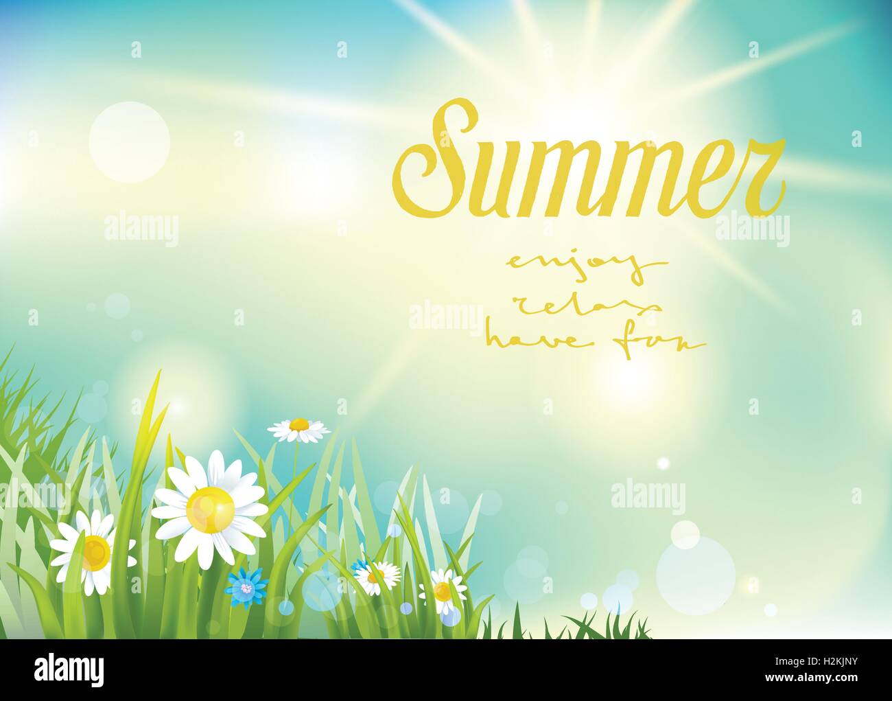 Sunny summer background Stock Vector Image & Art - Alamy