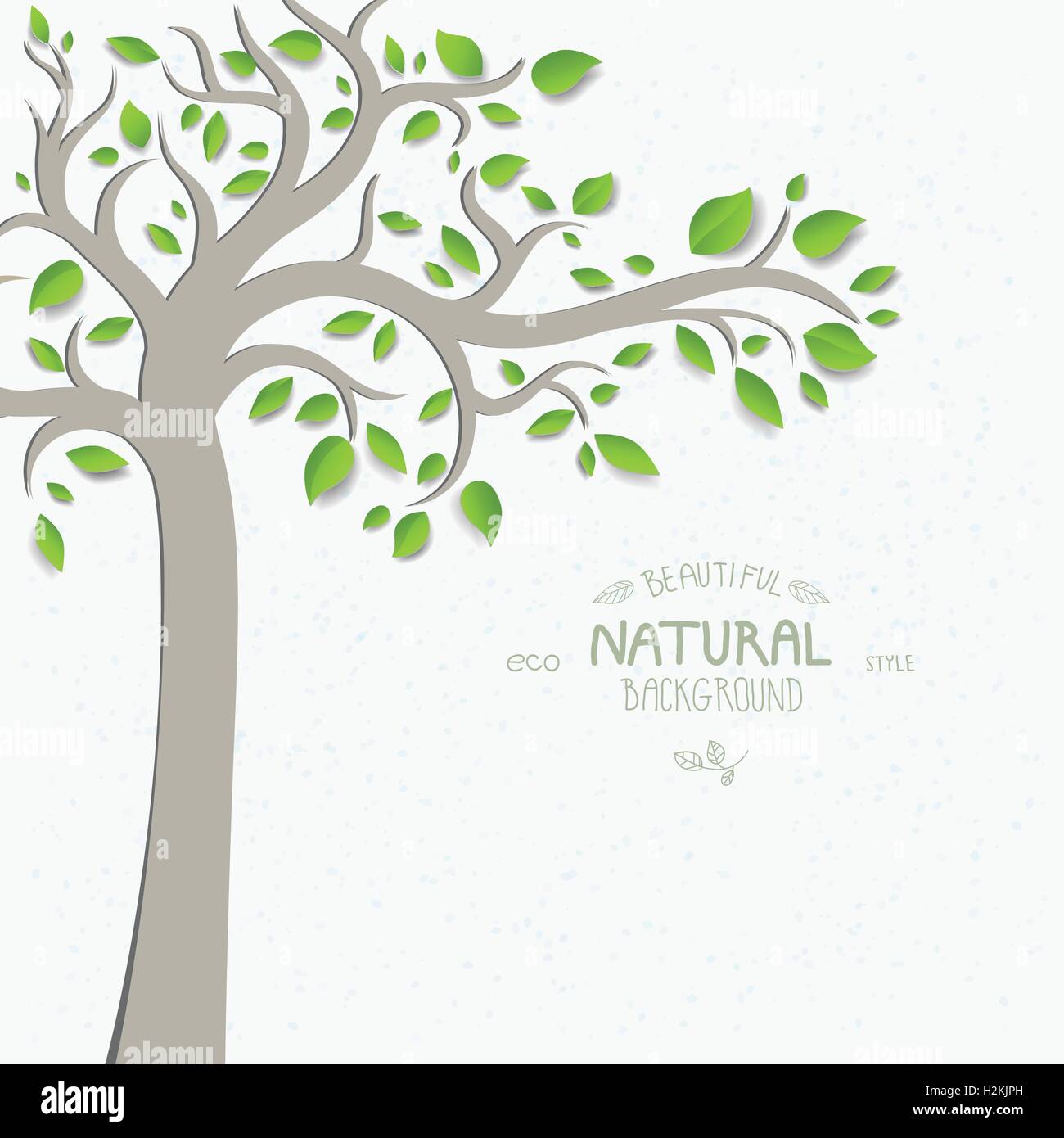 Tree with green leaves Stock Vector Image & Art - Alamy
