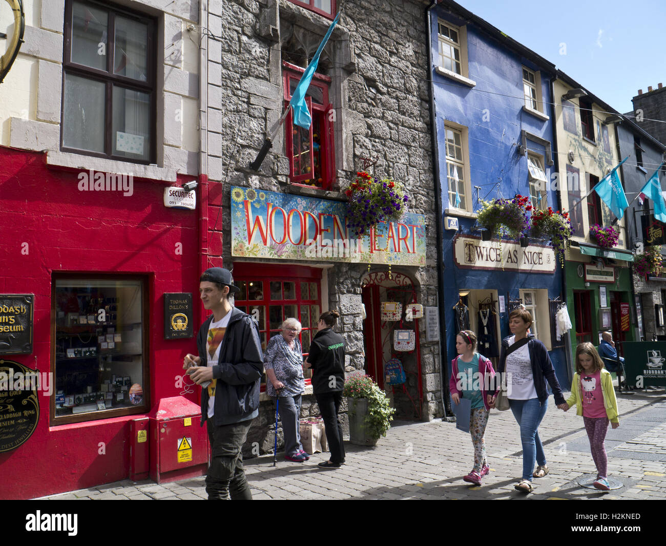 Galway Quay street Stock Photo Alamy