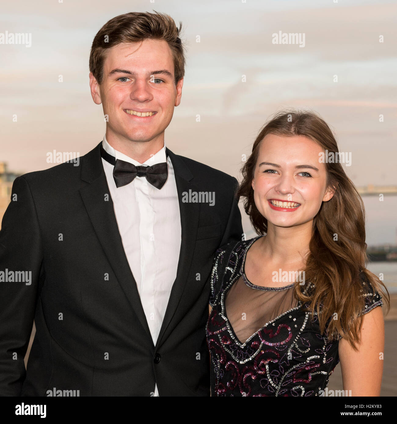 London, UK.  29 September 2016.  Former Great British Bake-Off contestant, Martha Collison and partner attend the Childline Ball at Old Billingsgate Market to help celebrate 30 years of Childline.  This year's theme is The Great British Bake-Off. Credit:  Stephen Chung / Alamy Live News Stock Photo