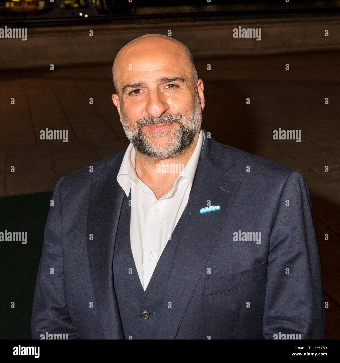 London, UK.  29 September 2016.  Actor/comedian, Omid Djalili attends the Childline Ball at Old Billingsgate Market to help celebrate 30 years of Childline.  This year's theme is The Great British Bake-Off. Credit:  Stephen Chung / Alamy Live News Stock Photo