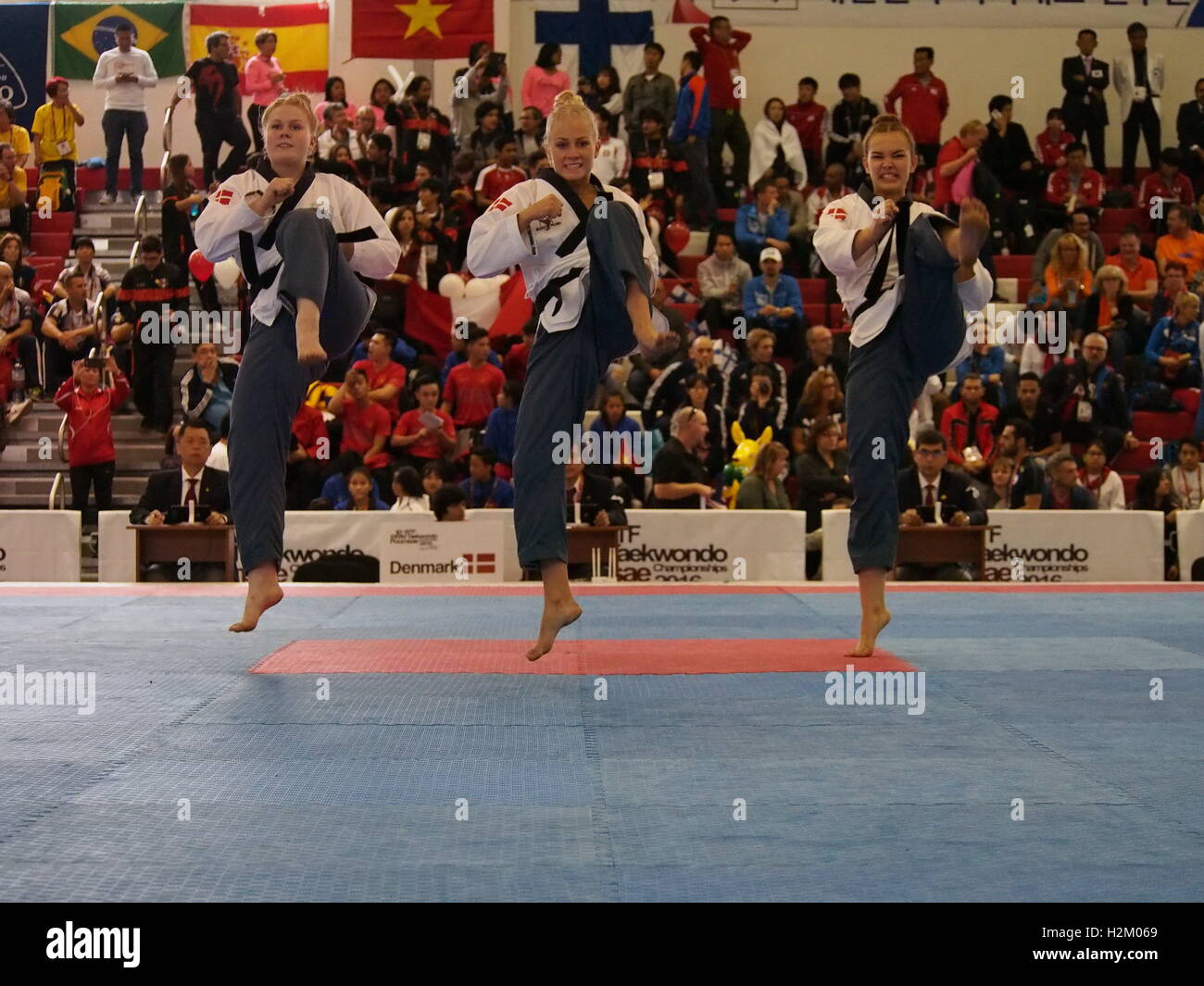 Lima, Peru. 29th September, 2016. 10th WTF World Taekwondo Poomsae Championship taking place in Lima. (C) Carlos Garcia Granthon/Fotoholica/Alamy Live News Stock Photo