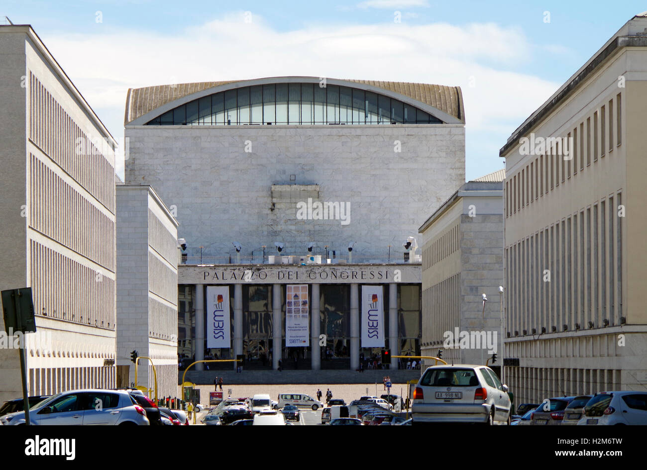 Palazzo dei Congressi, Convention Centre, Roma Stock Photo