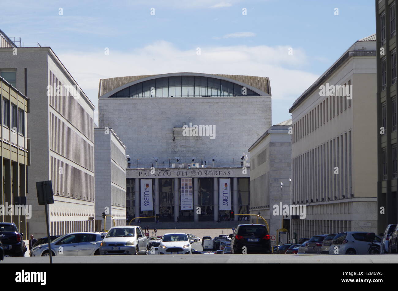 Palazzo dei Congressi, Convention Centre, Roma Stock Photo