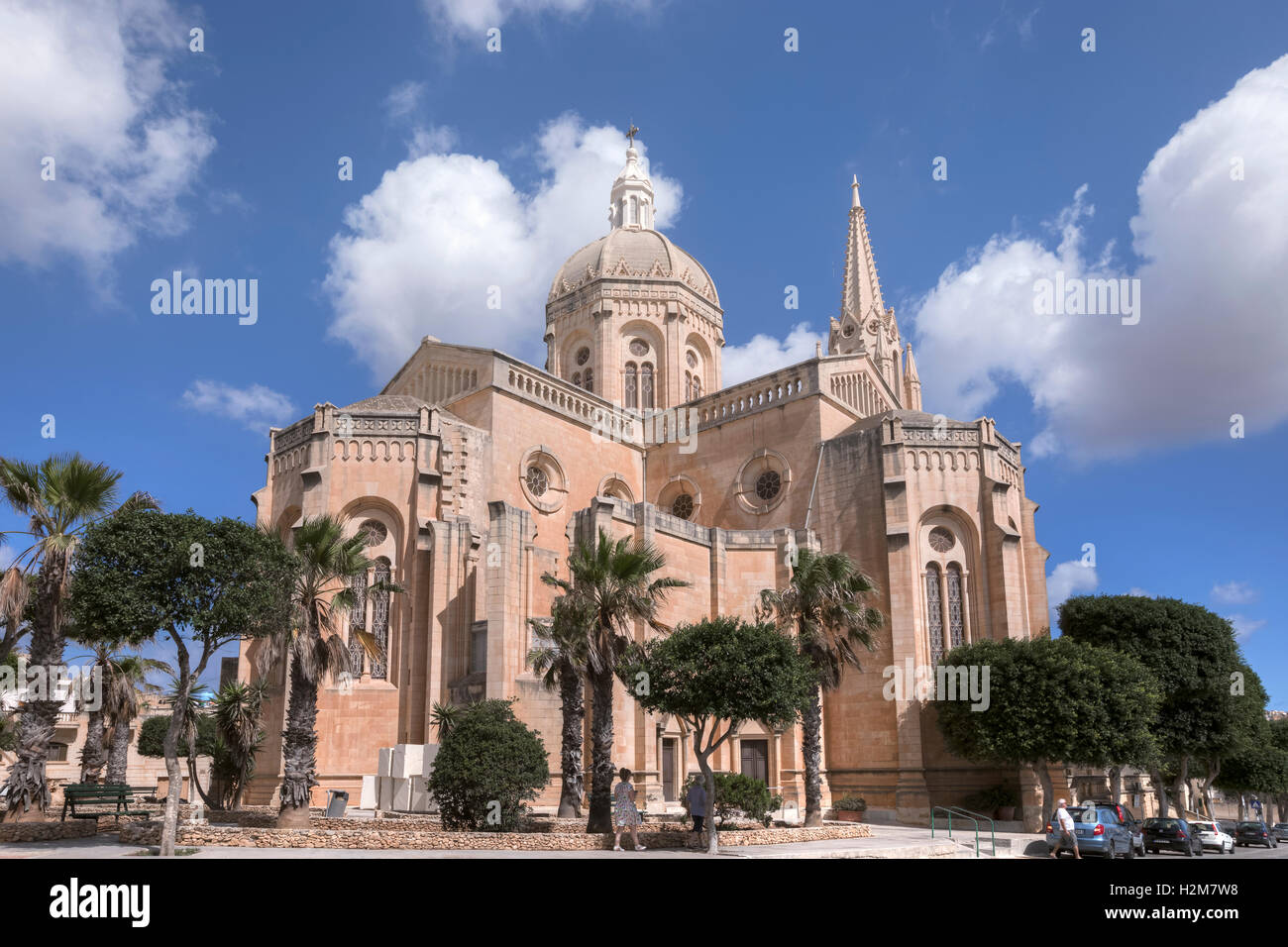 Ghajnsielem Parish Church, Gozo, Malta Stock Photo