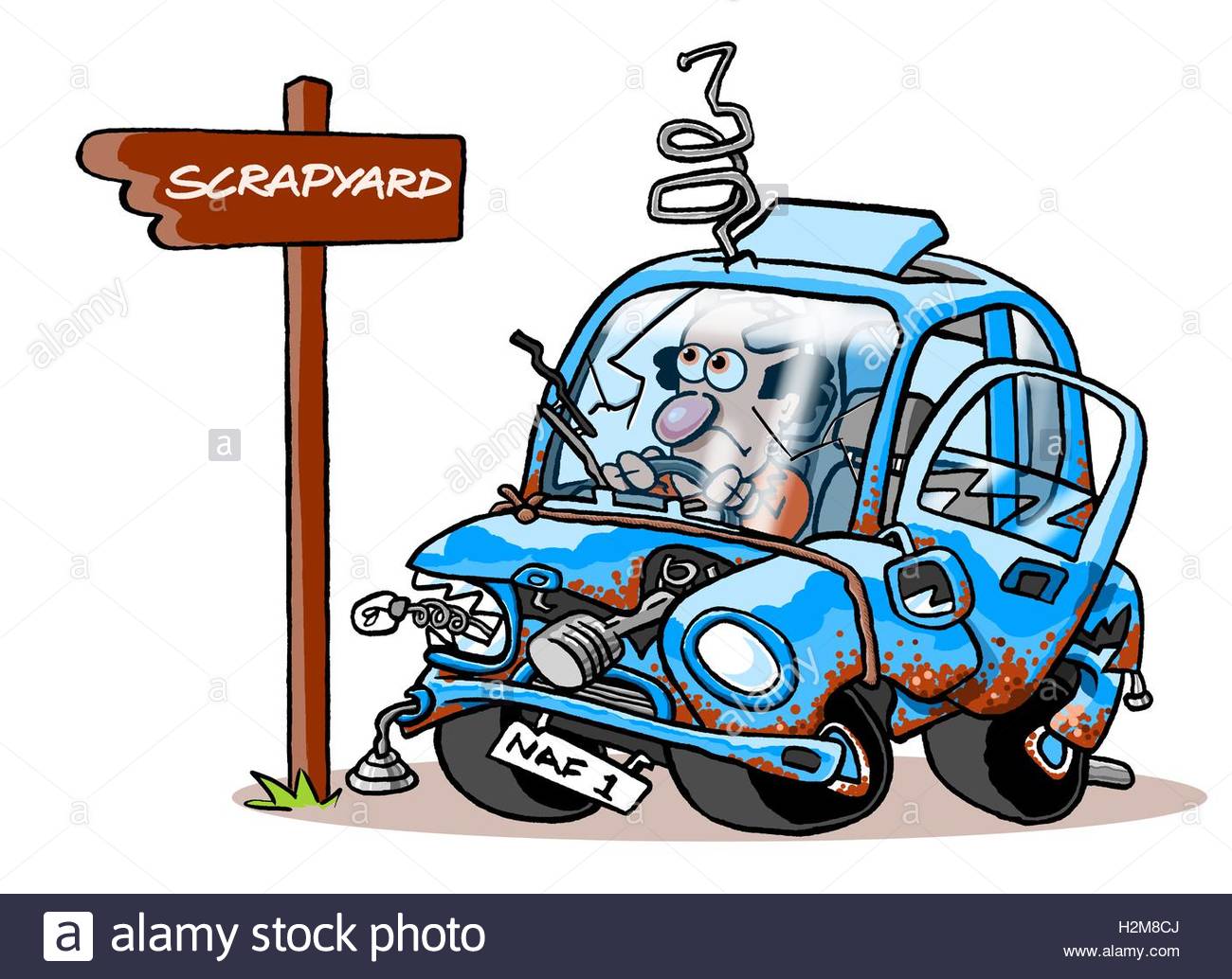 Man Drive Car Cartoon Stock Photos & Man Drive Car Cartoon Stock Images