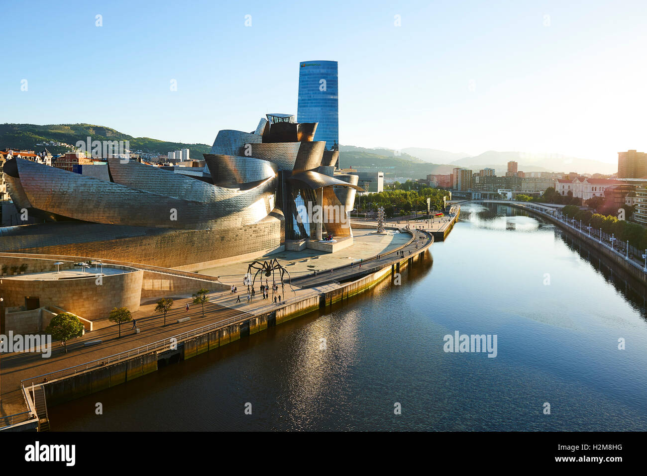 Guggenheim Museum, Bilbao, Biscay, Basque Country, Euskadi, Spain, Europe Stock Photo