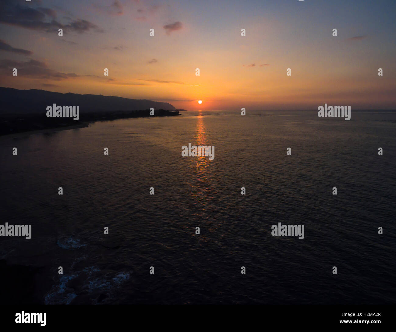 Aerial Sunset view Stock Photo - Alamy