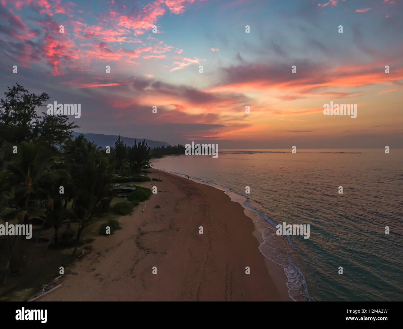 Aerial Sunset view Stock Photo - Alamy