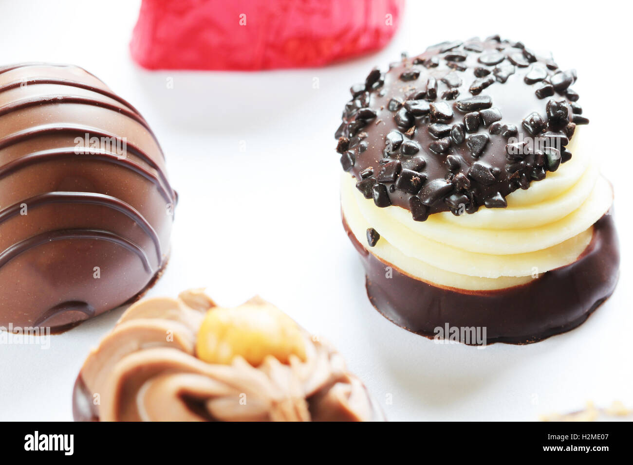 Set luxury chocolate candies hi-res stock photography and images - Alamy