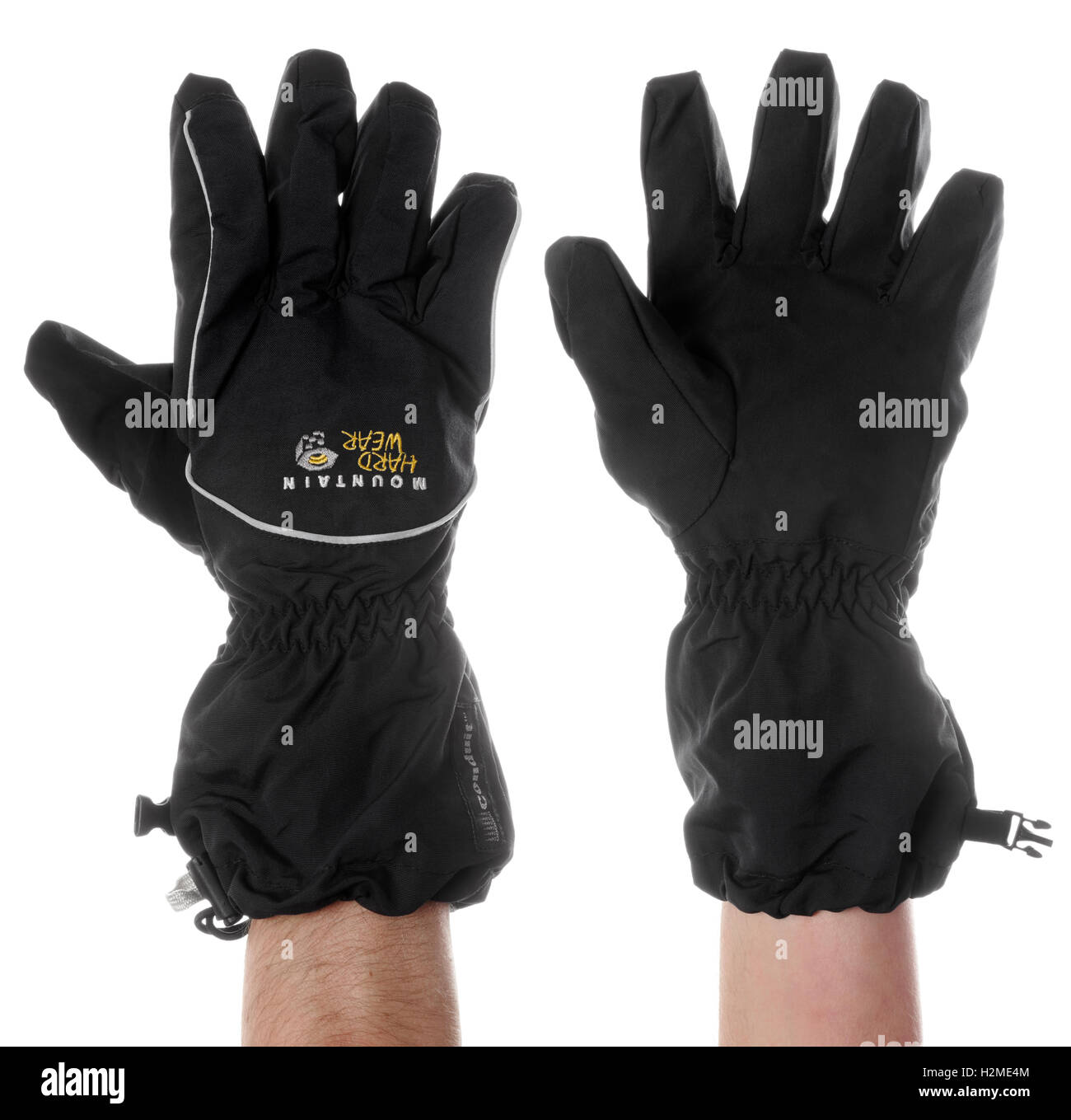 Thermal mountaineering glove on white background Stock Photo