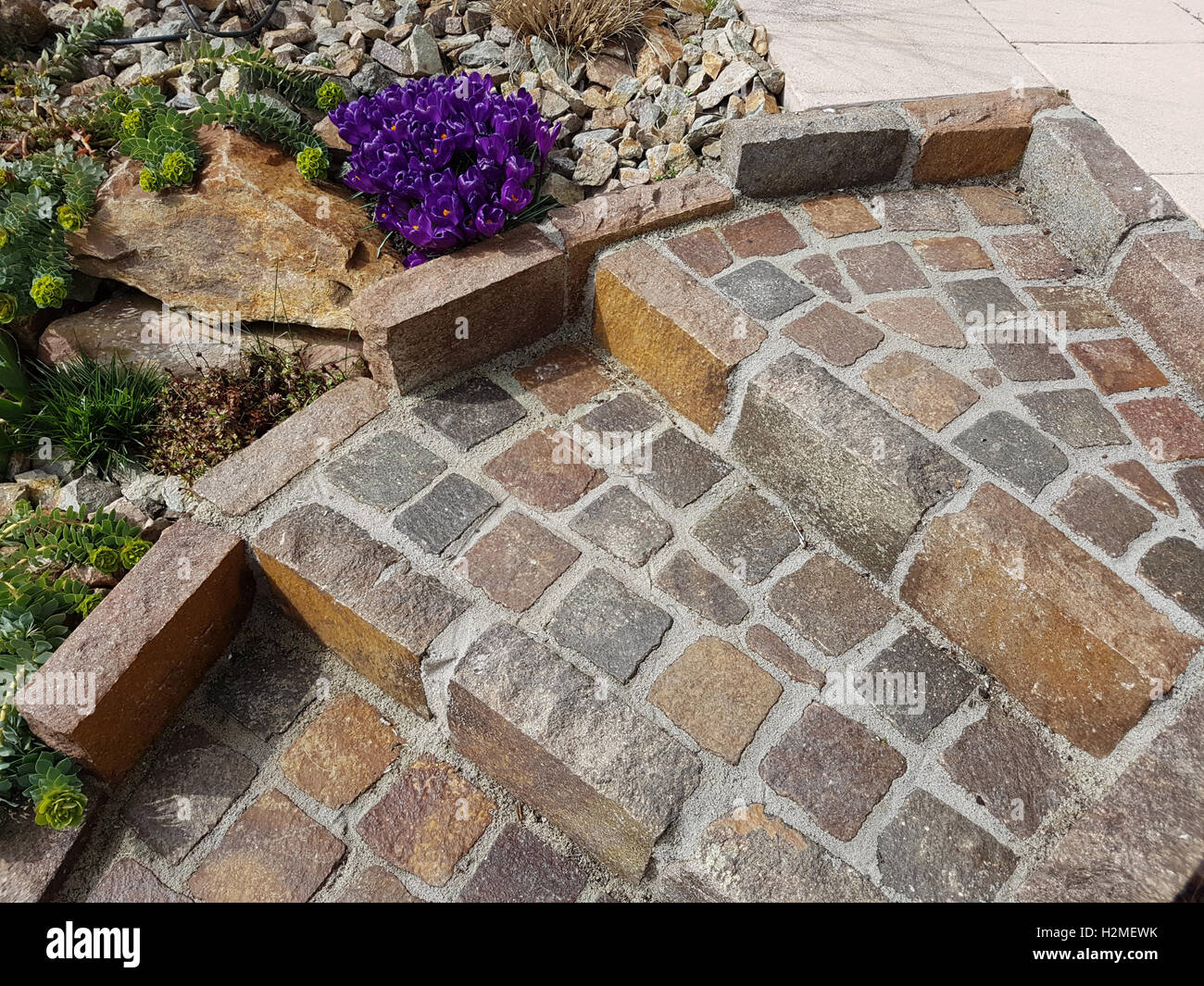 Gartentreppe; Treppe, Stufen, Stock Photo