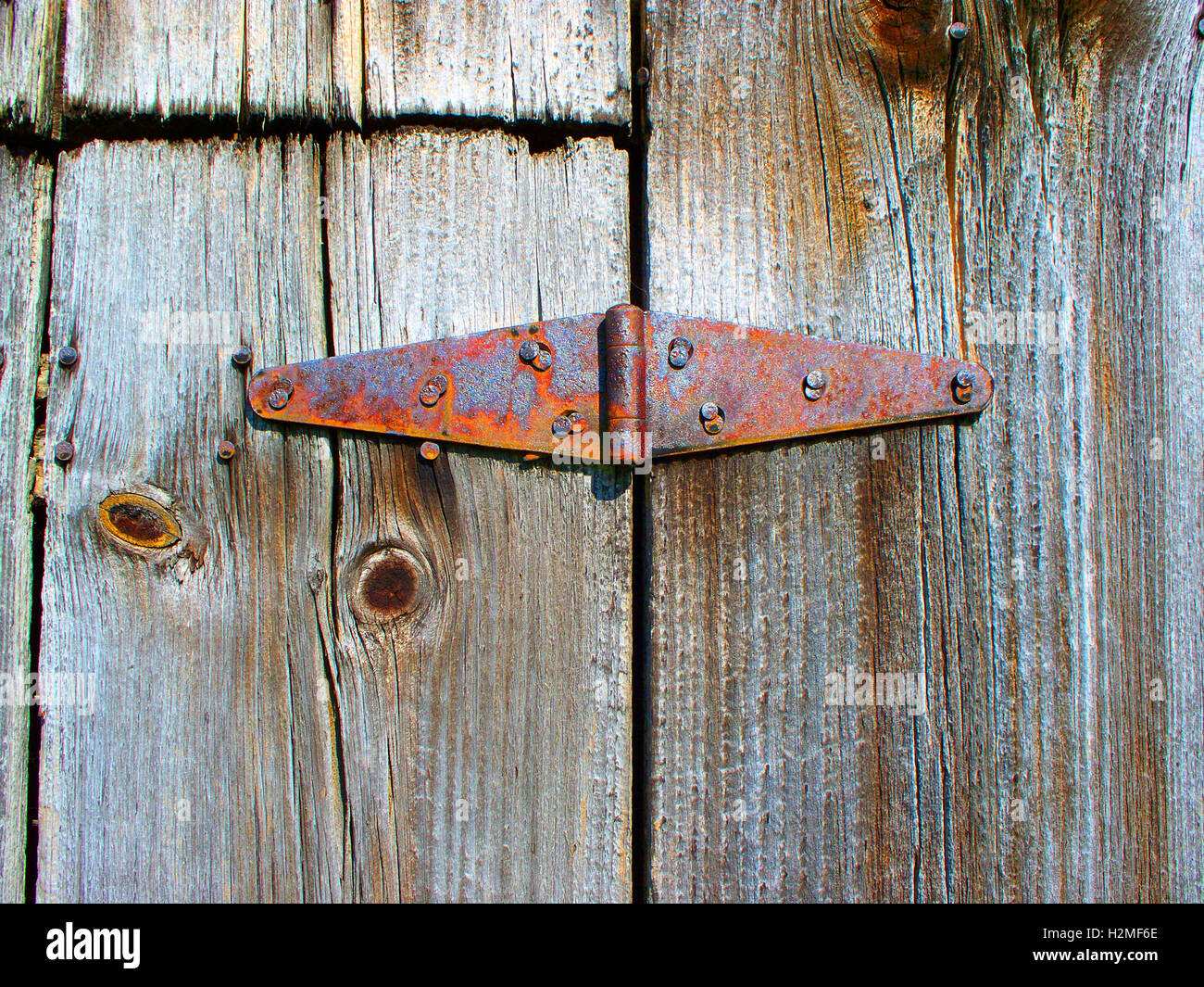 Barn Door Latch for Background Stock Photo